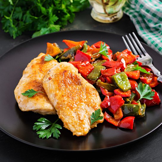 Салат з запеченого перцю