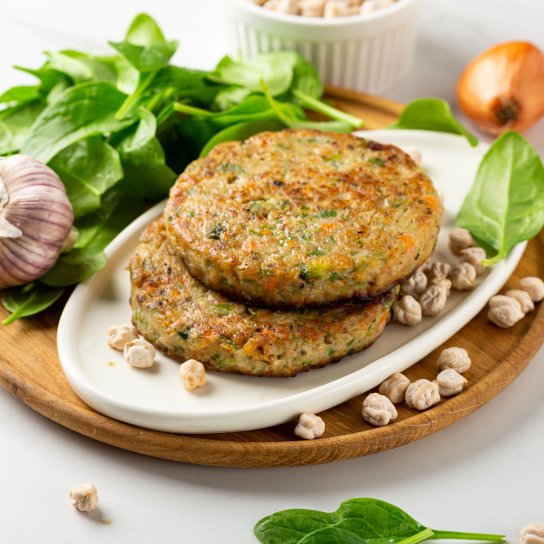 Нутові млинці зі шпинатом