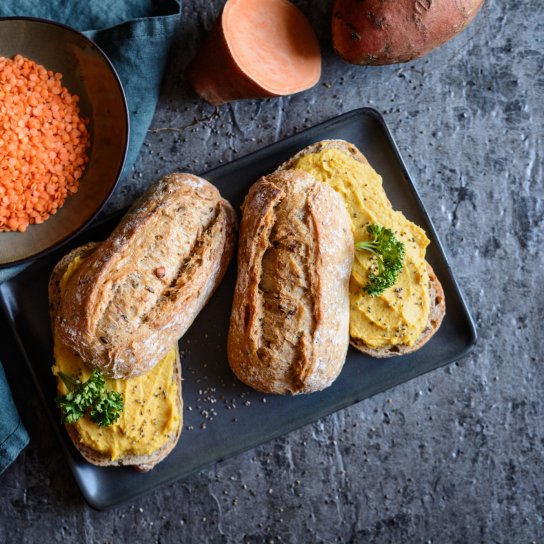 Паштет из батата и чечевицы