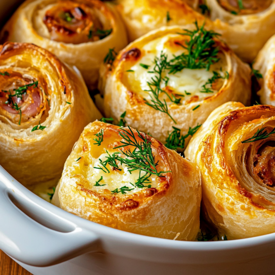 Рулетики з лаваша, сиру та шинки