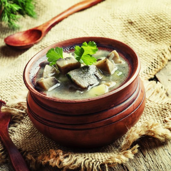 Грибний суп з тушонкою