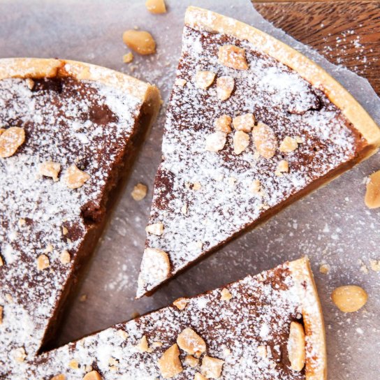 Тарт з вареним згущеним молоком