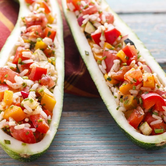 Кабачок з рисом та овочами