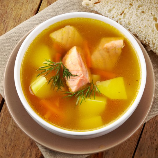 Юха з червоної риби