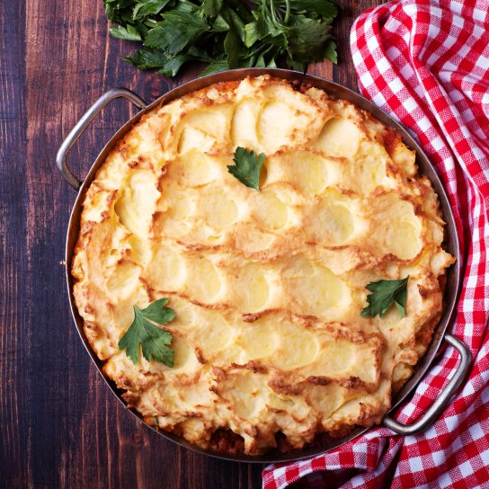 Картопляний листковий пиріг