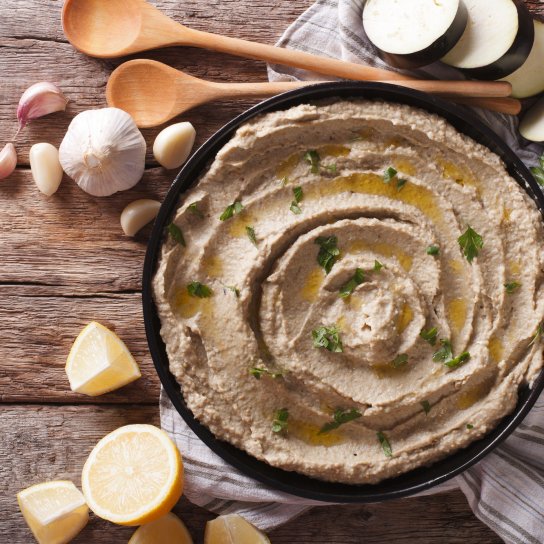 Баклажанова закуска бабагануш з фільму «Не жартуйте із Зоханом»