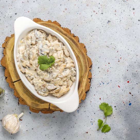 м'ясо під грибним соусом