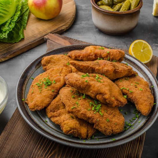 Свинина в кукурудзяній паніровці