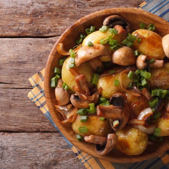 Картопля з грибами у рукаві
