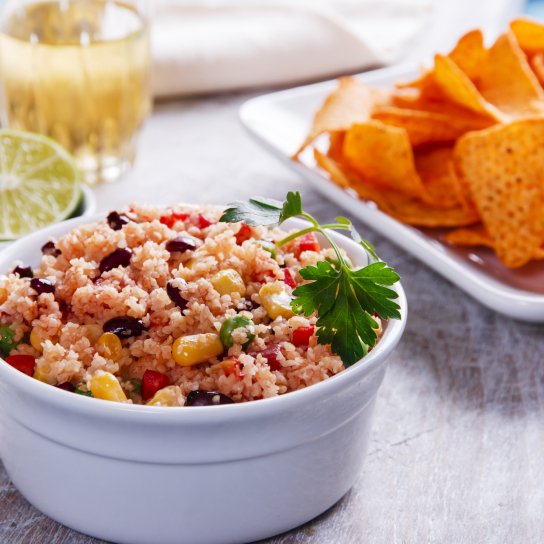 Кускус з кукурудзою і квасолею