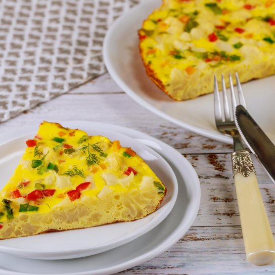 Омлет з цвітною капустою в мультиварці