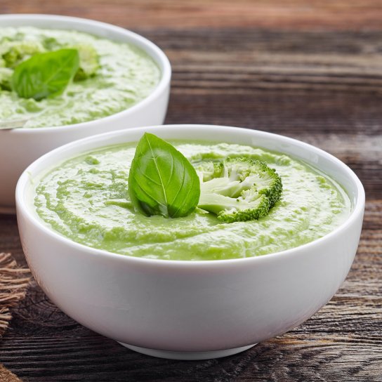 Пюре з броколі та часником