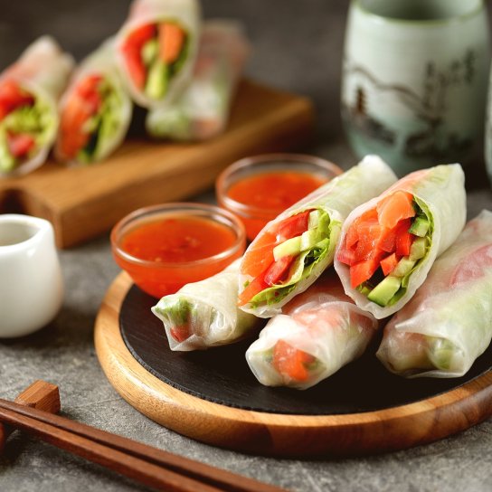 Сяке фреш - спрінг-роли