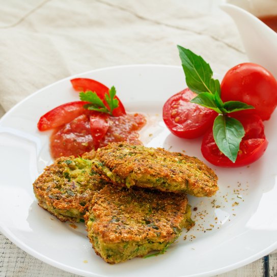 Картопляні котлети з горохом