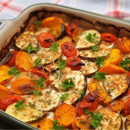 Морська риба запечена з солодким перцем