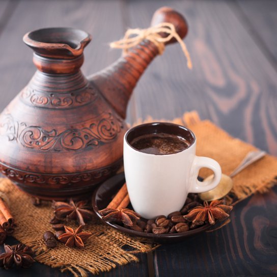 Кава в глиняній джезві