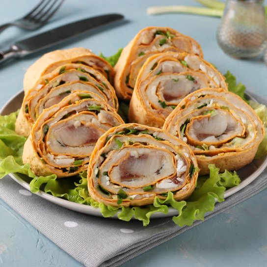 Рулет из лаваша с сельдью — рецепт