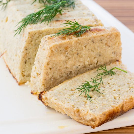 Крабовый пудинг с овощами