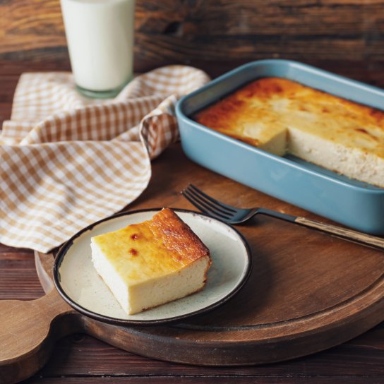 Запіканка з сиру та яблук без цукру