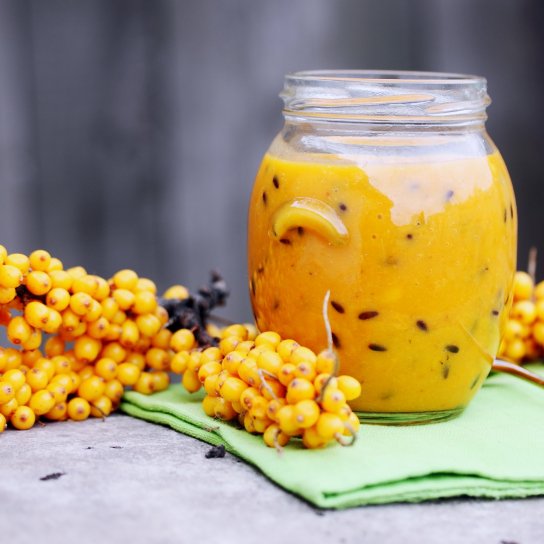 Облепиха, протертая с сахаром