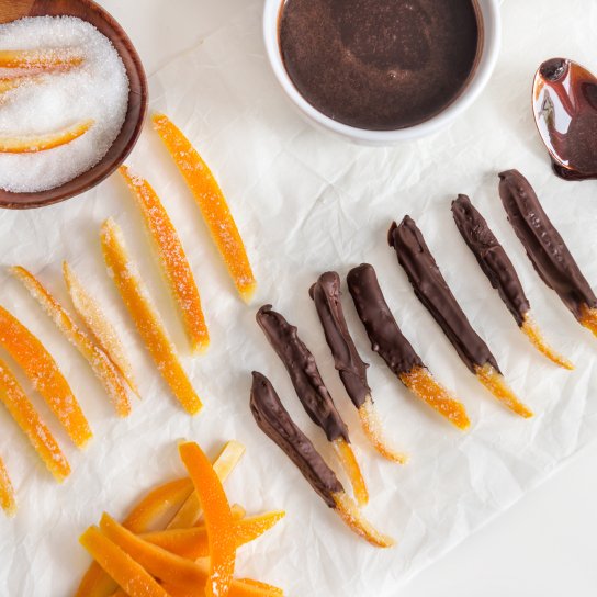 Апельсиновые кожуры в шоколаде