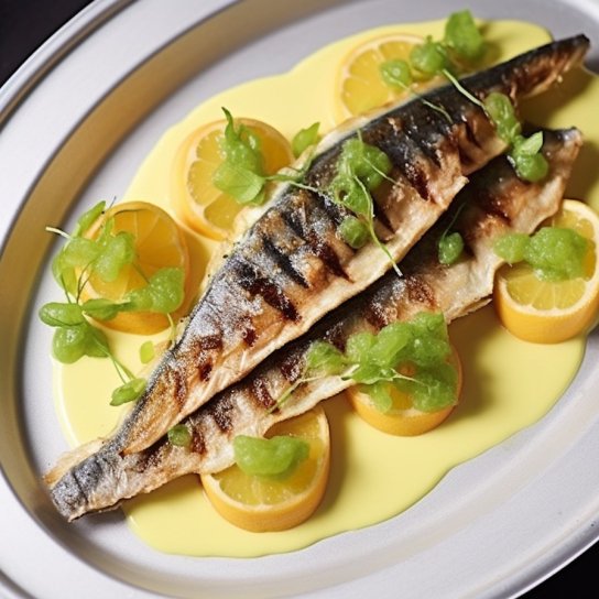 Скумбрія під аґрусовим соусом