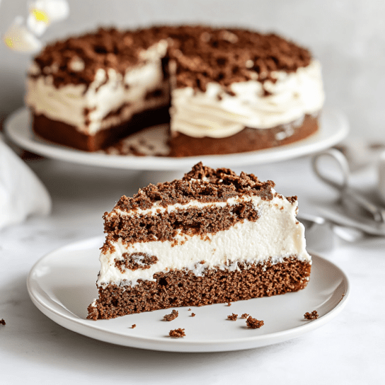 торт «Райський» зі сметанним кремом без випікання