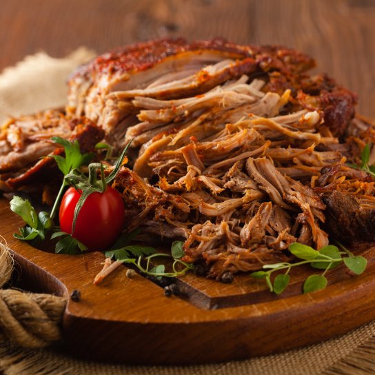 "Рваная" свинина барбекю