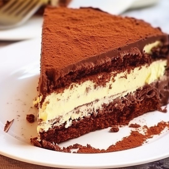 Торфяной пирог с творожной начинкой