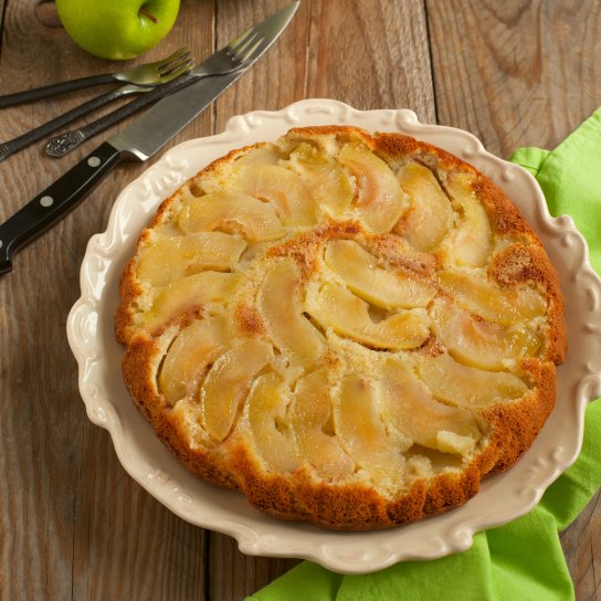 Швидкий яблучний пиріг