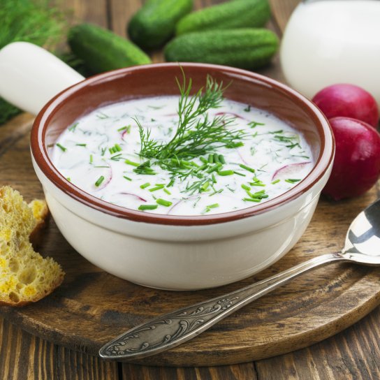 Окрошка з рибою