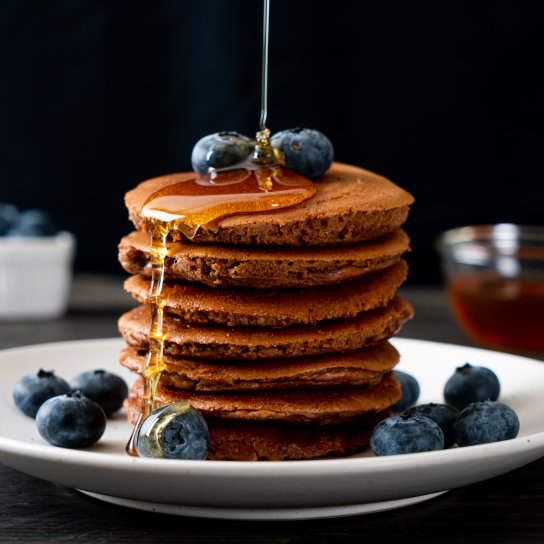 Шоколадно-кокосові панкейки
