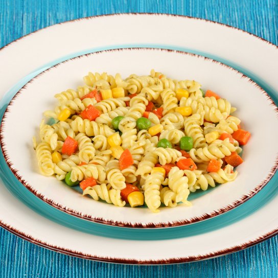Макарони з овочами