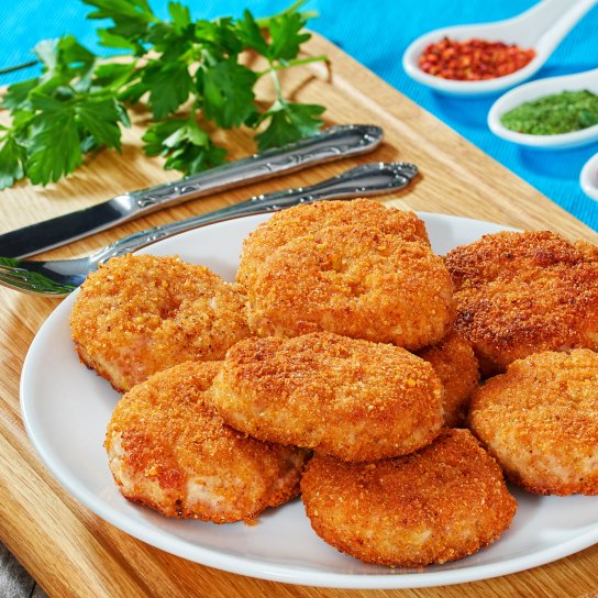 Куриные котлеты с яблоками