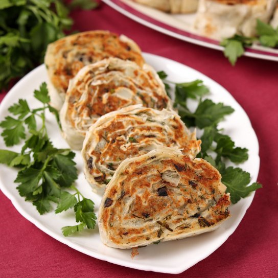 сирно-м'ясний рол з лаваша