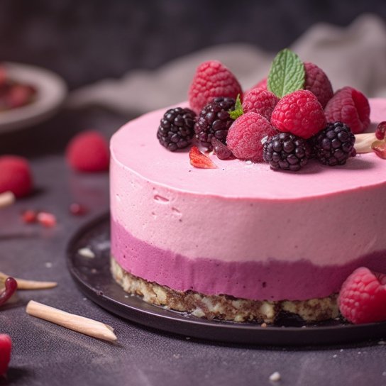 Ягідний торт-морозиво