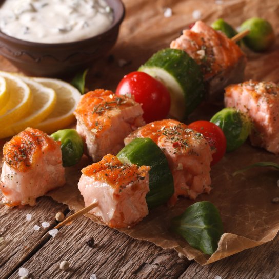 Шашлик із сьомги