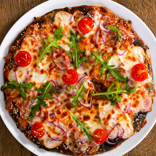 Піца з баклажанів без борошна