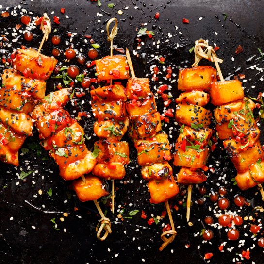 Курячі шашлички в гавайському стилі