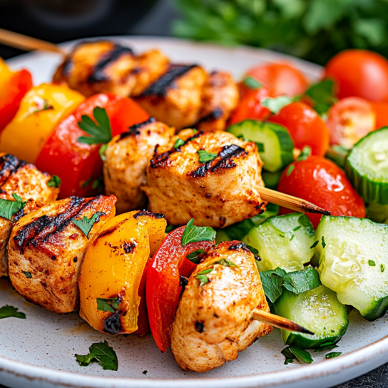 Тропічні шашлики з курки