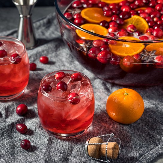 Пунш из клюквы