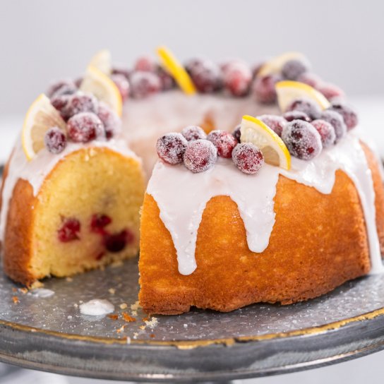 Журавлиново-апельсиновий кекс