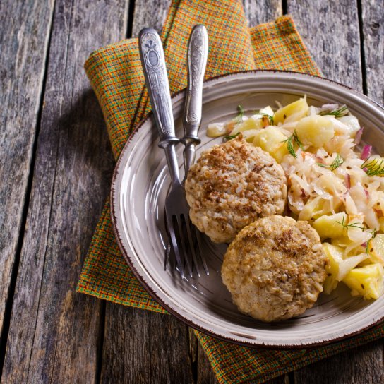 Котлети з рисом і пореєм