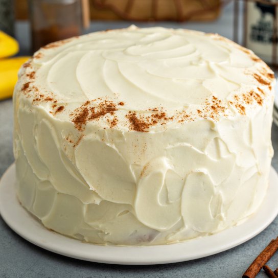 Банановий торт з глазур'ю