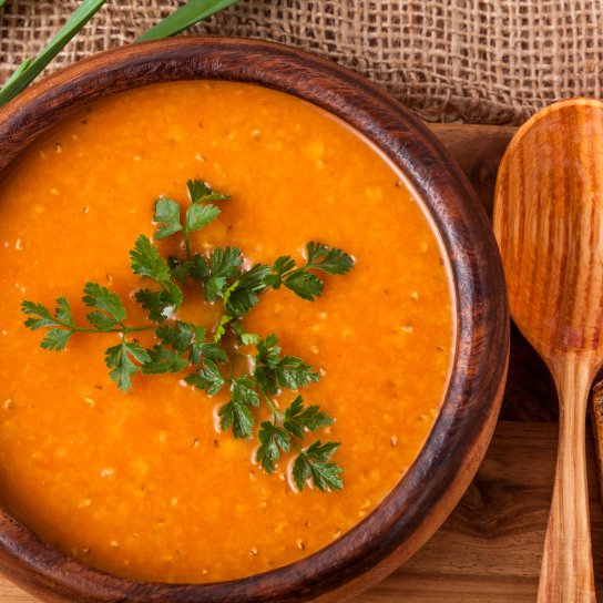 Суп с томатами и баклажанами