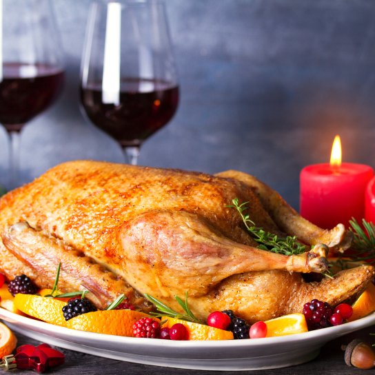 Різдвяна качка, фарширована апельсинами