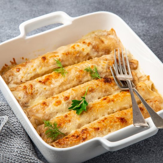 Млинці із сиром і оливками - рецепт