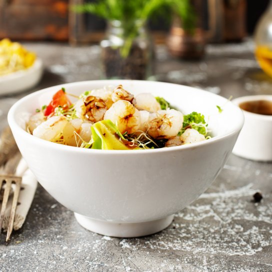 Салат з креветками