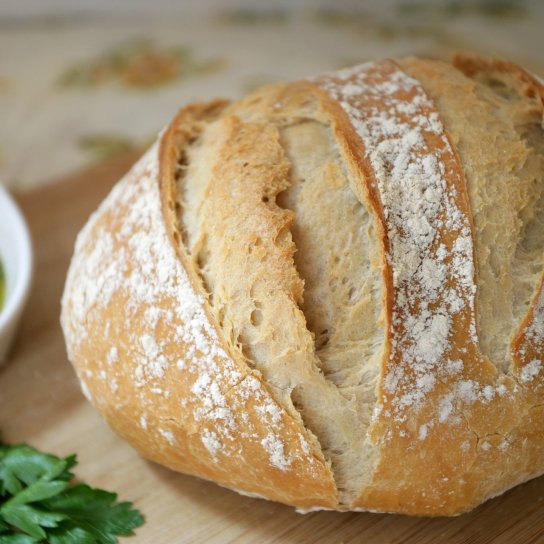 Молочный хлеб с манкой на опаре