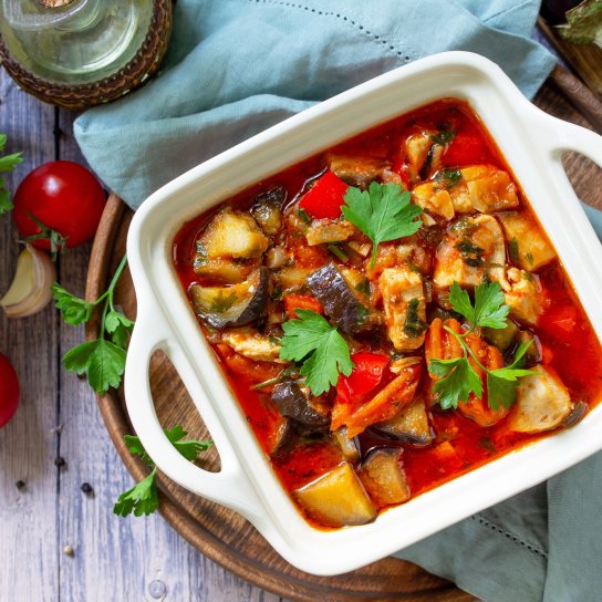 М’ясо з баклажанами по-грузинськи